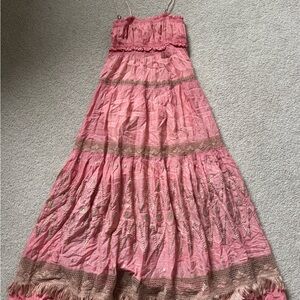 Rebecca Taylor Pink Ruffled Dress